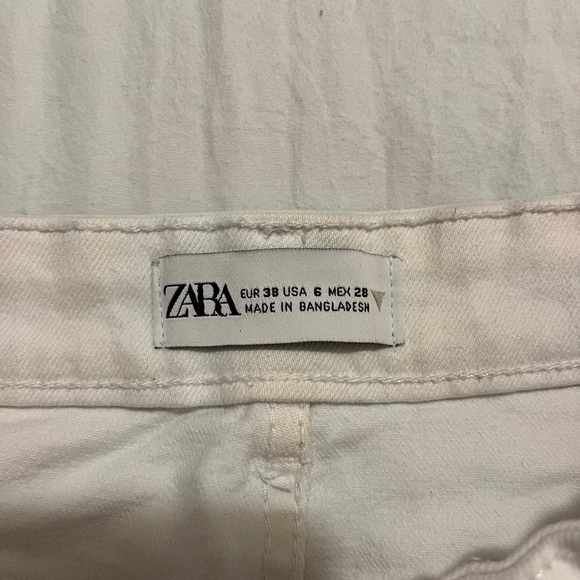 Zara white jean shorts - Picture 3 of 3